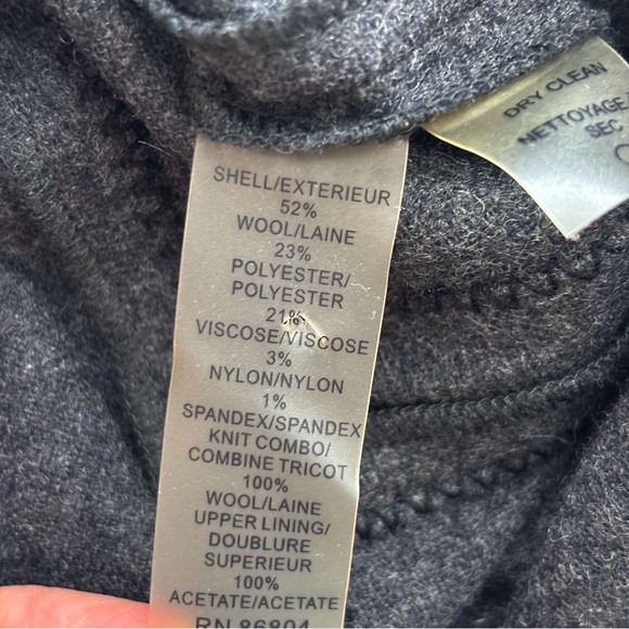 Magaschoni Cable Knit Wool Blend Sleeveless Shift Dress Sz 4 Gray - Picture 7 of 9